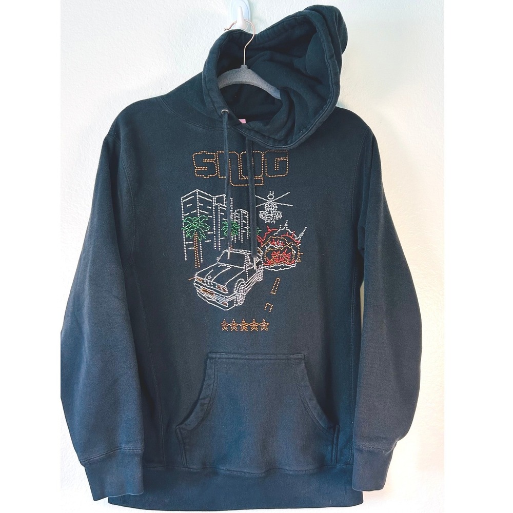 $not X Copes 'Most Wanted' GTA Gamer Rhinestone Hoodie Black Limited Drop SZ S